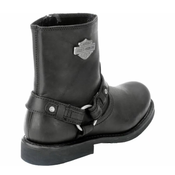NEW Harley Davidson Men's SCOUT Black LTHR Motorcycle Riding Boots D9526… - Picture 10 of 15
